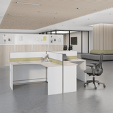 Harbour-C Modern Office Partition Workstation L-Shaped Desk